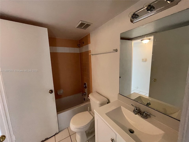8670 NW 6th Ln Unit 4-103, Miami, FL 33126 - full bathroom featuring vanity, toilet, shower / tub combination, and tile patterned flooring