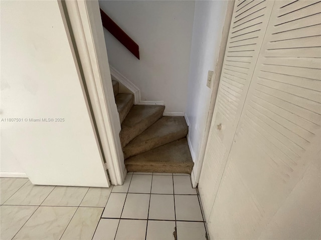 8670 NW 6th Ln Unit 4-103, Miami, FL 33126 - stairway featuring tile patterned floors