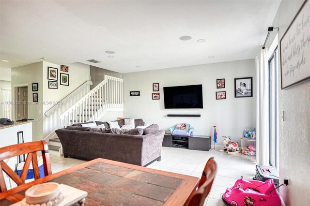 23558 SW 113th Psge, Homestead, FL 33032 - tiled dining space with stairs