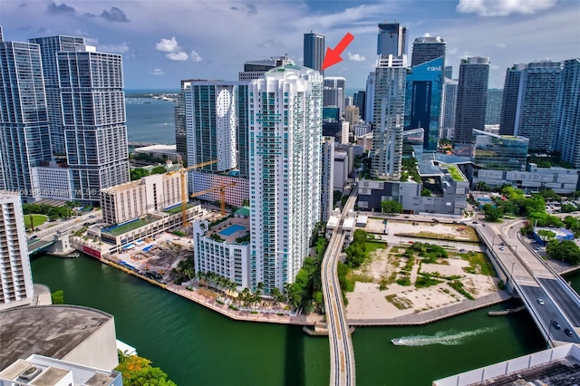 41 SE 5th St Unit 1012, Miami, FL 33131 - skyline view featuring a large body of water