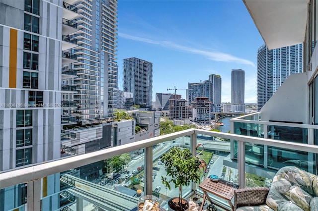 41 SE 5th St Unit 1012, Miami, FL 33131 - balcony with a city view and a water view