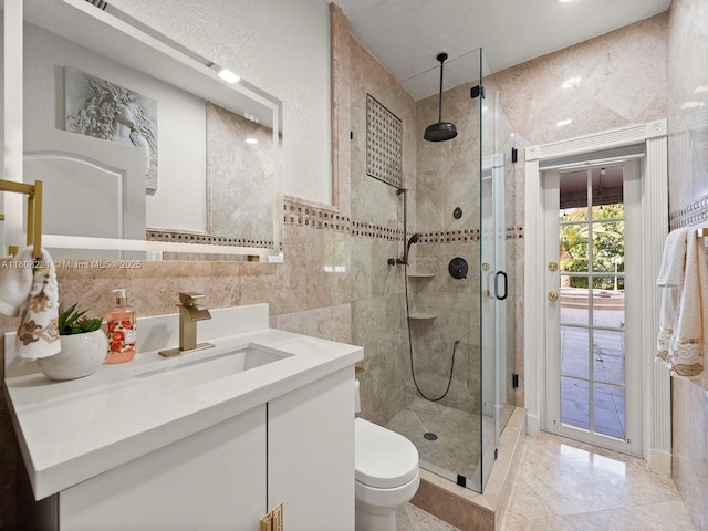 11230 SW 156th Ave, Miami, FL 33196 - bathroom with a stall shower, vanity, and toilet