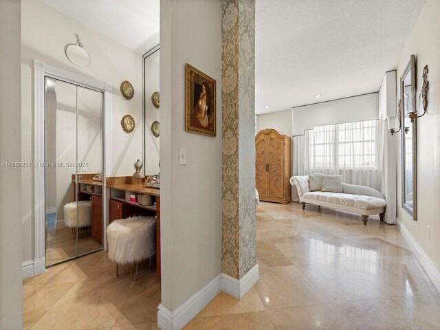 11230 SW 156th Ave, Miami, FL 33196 - hall with baseboards and a textured ceiling