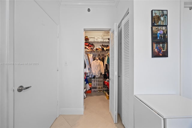 1401 SW 22nd St Unit 701, Miami, FL 33145 - walk in closet featuring light tile patterned flooring