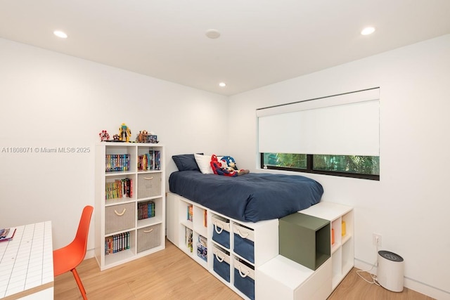 8959 Abbott Ave, Surfside, FL 33154 - bedroom featuring light wood finished floors and recessed lighting