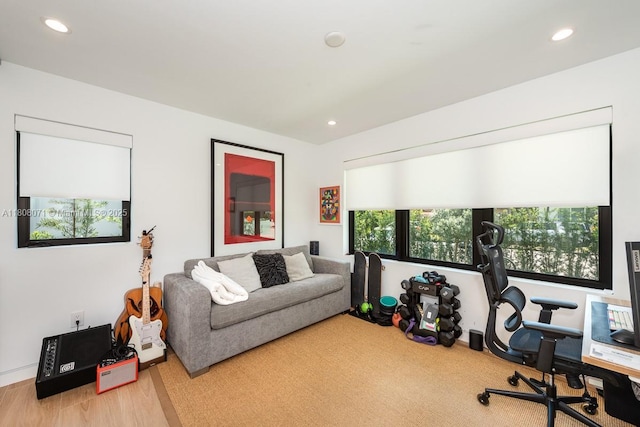 8959 Abbott Ave, Surfside, FL 33154 - home office featuring healthy amount of natural light and recessed lighting