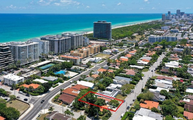 8959 Abbott Ave, Surfside, FL 33154 - view of urban area featuring property parcel outlined and a nearby body of water