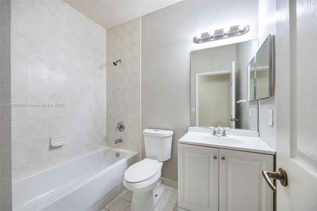 1880 SE 3rd Dr, Homestead, FL 33033 - full bath with toilet, vanity, tub / shower combination, and tile patterned floors