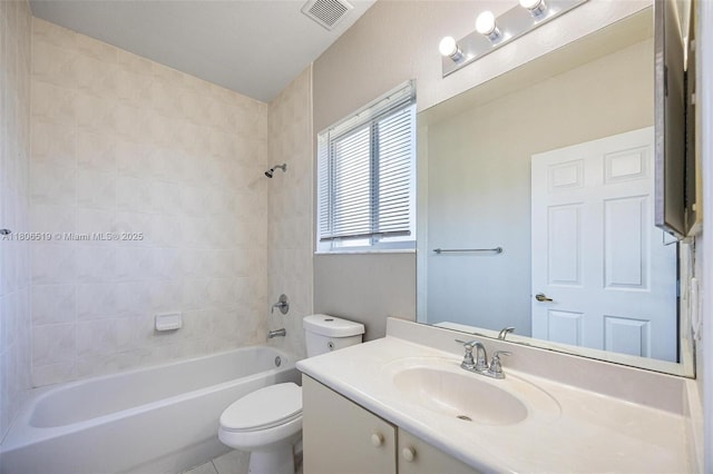 1880 SE 3rd Dr, Homestead, FL 33033 - full bathroom featuring toilet, vanity, and washtub / shower combination