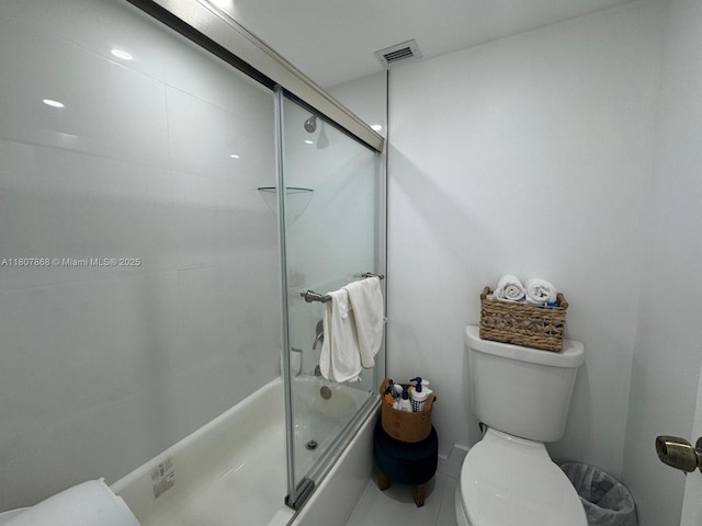 3800 S Ocean Dr Unit 1810, Hollywood, FL 33019 - bathroom featuring toilet and combined bath / shower with glass door