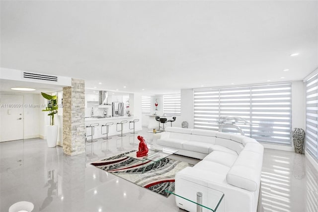 2751 S Ocean Dr Unit 301S, Hollywood, FL 33019 - living room with plenty of natural light and recessed lighting