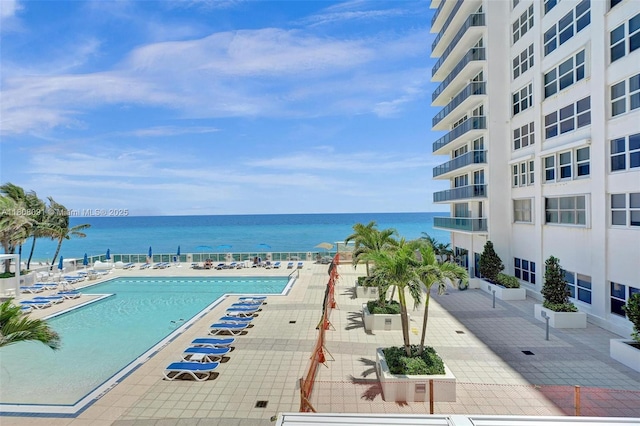 2751 S Ocean Dr Unit 301S, Hollywood, FL 33019 - community pool featuring a water view