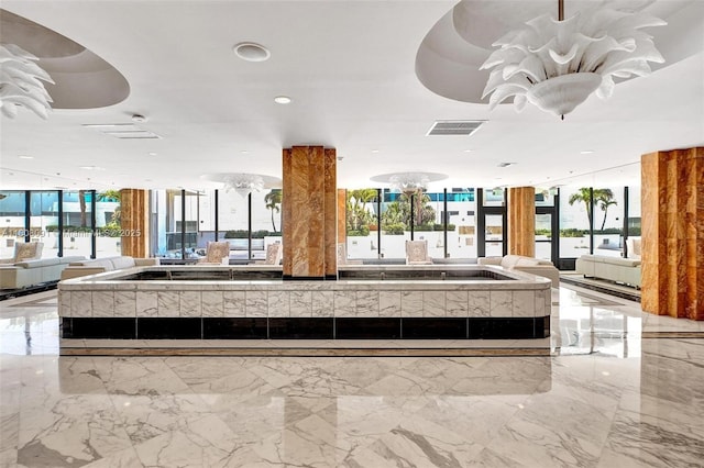 2751 S Ocean Dr Unit 301S, Hollywood, FL 33019 - building lobby featuring recessed lighting