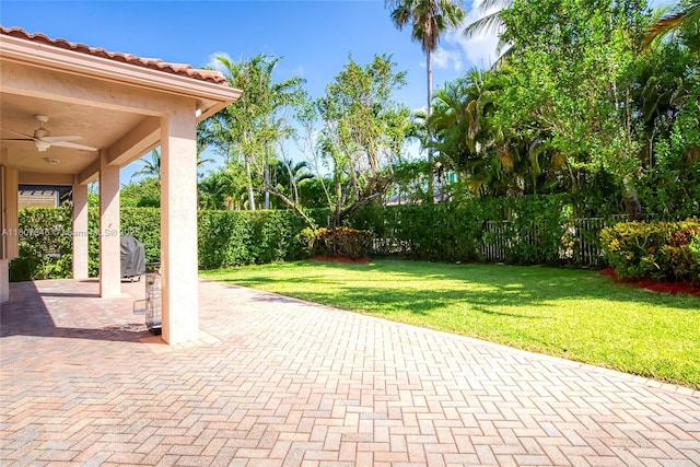 850 Nandina Dr, Weston, FL 33327 - view of patio / terrace featuring a ceiling fan
