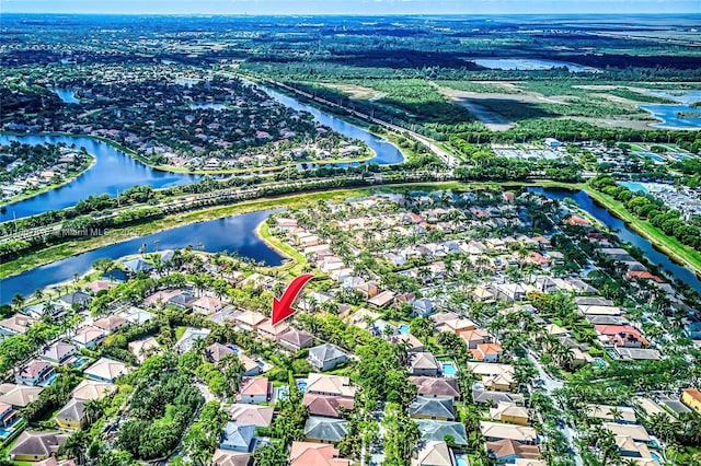 850 Nandina Dr, Weston, FL 33327 - aerial view of property's location featuring a nearby body of water and nearby suburban area