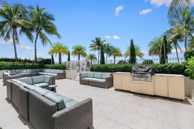 3000 Coral Way Unit 1505, Miami, FL 33145 - view of patio with an outdoor living space