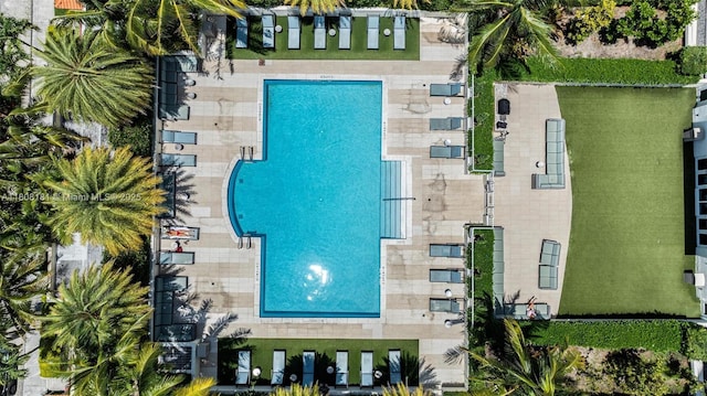 3000 Coral Way Unit 1505, Miami, FL 33145 - drone / aerial view of a pool