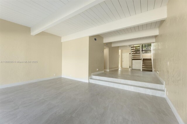 19460 NE 26th Ave Unit 12B, Miami, FL 33180 - garage featuring wood ceiling and baseboards