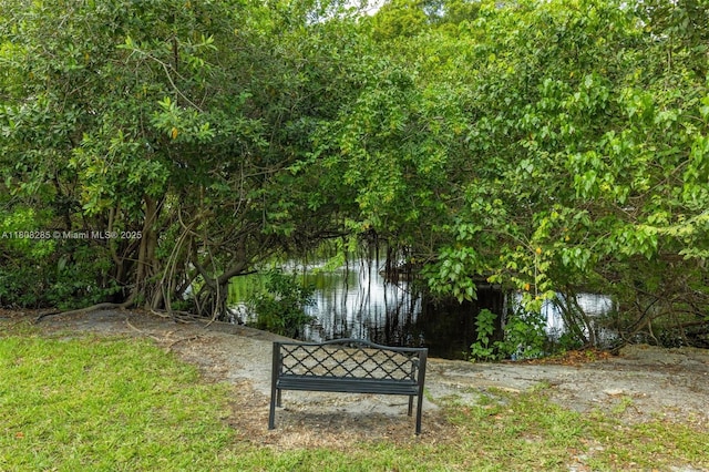 19460 NE 26th Ave Unit 12B, Miami, FL 33180 - view of yard with a water view