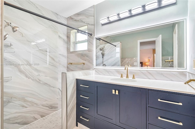 11186 NW 21st St, Coral Springs, FL 33071 - full bathroom with a marble finish shower and vanity