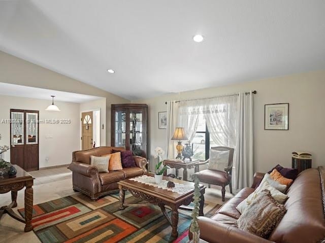 15824 Cotswold Ct, Davie, FL 33331 - living area with lofted ceiling and recessed lighting