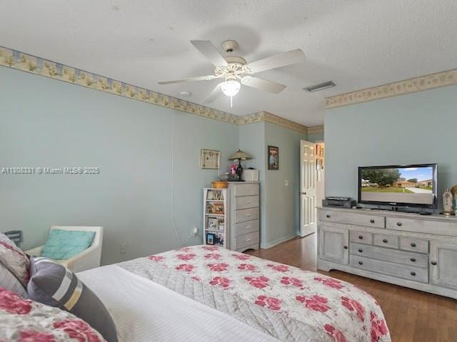 15824 Cotswold Ct, Davie, FL 33331 - bedroom with dark wood-style flooring and a ceiling fan