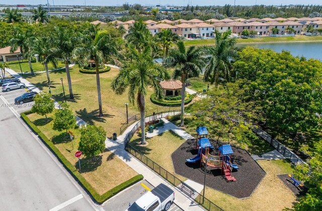 3427 W 89th Ter, Hialeah, FL 33018 - aerial view of residential area with a nearby body of water