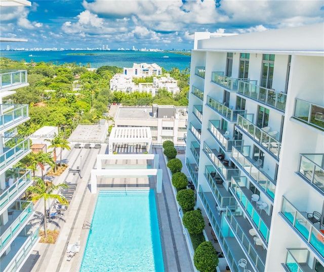 3900 Biscayne Blvd Unit S-1118, Miami, FL 33137 - view of pool with a water view
