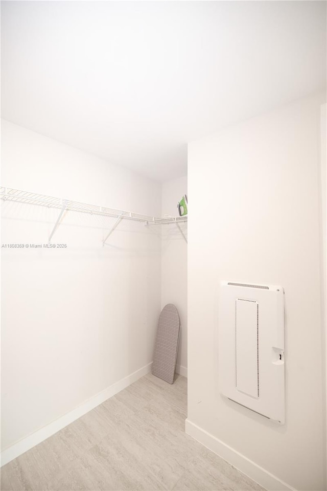 3900 Biscayne Blvd Unit S-1118, Miami, FL 33137 - walk in closet with light wood-style floors