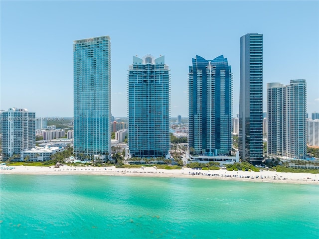 17001 Collins Ave Unit 2501, Sunny Isles Beach, FL 33160 - bird's eye view of unending shoreline and city skyline