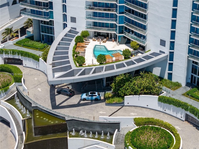 17001 Collins Ave Unit 2501, Sunny Isles Beach, FL 33160 - aerial view of a pool area and apartment complex