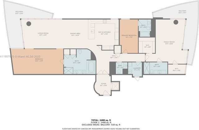 17001 Collins Ave Unit 2501, Sunny Isles Beach, FL 33160 - property floor plan