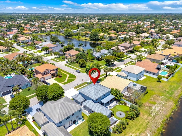 9192 Picot Ct, Boynton Beach, FL 33472 - aerial perspective of suburban area featuring a large body of water