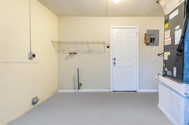 2240 NW 47th Ter, Lauderhill, FL 33313 - laundry room featuring electric dryer hookup, electric panel, and heating unit