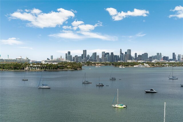 1330 W Ave Unit 902, Miami Beach, FL 33139 - water view featuring skyline