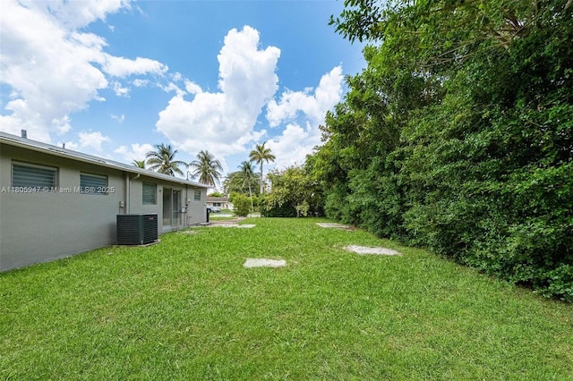 6871 SW 18th St, North Lauderdale, FL 33068 - view of green lawn featuring central AC