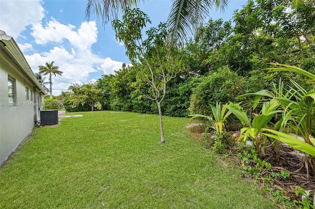 6871 SW 18th St, North Lauderdale, FL 33068 - view of grassy yard with central AC