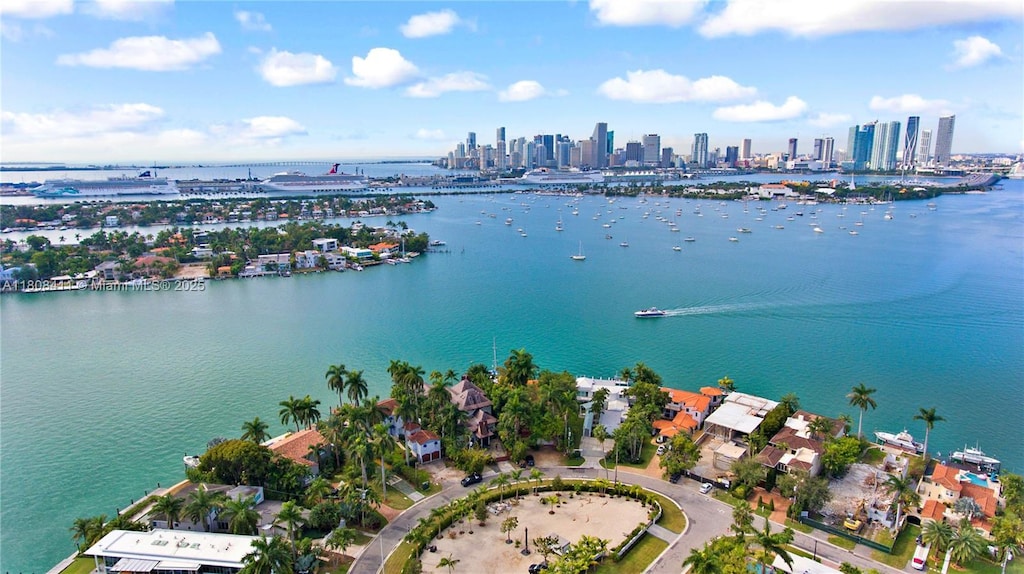 14 W San Marino Dr, Miami Beach, FL 33139 - bird's eye view of skyline and a large body of water