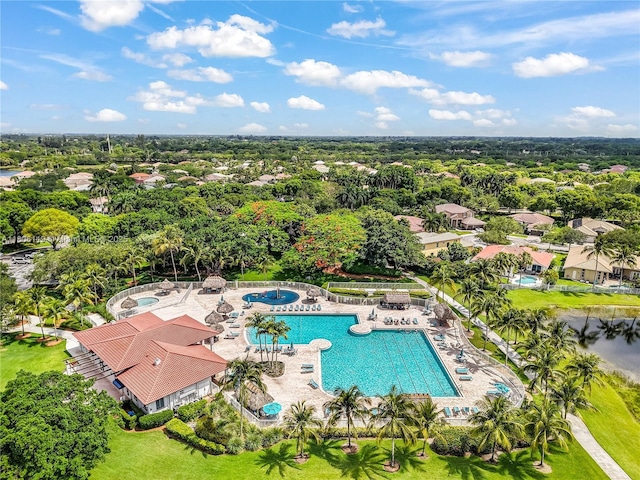 3945 Heron Ridge Ln, Weston, FL 33331 - aerial view of a pool area
