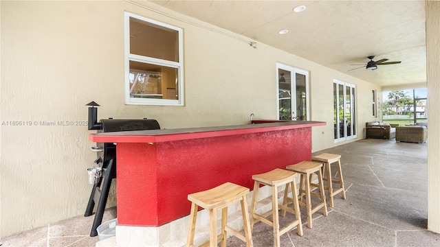 3945 Heron Ridge Ln, Weston, FL 33331 - view of patio / terrace with ceiling fan