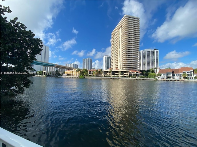 19390 Collins Ave Unit 217, Sunny Isles Beach, FL 33160 - water view with nearby urban area