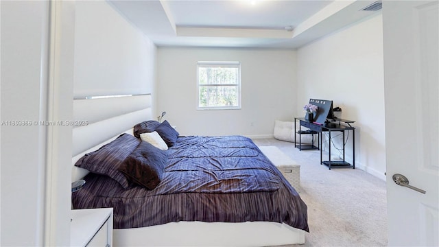 16233 SW 290th Ter, Homestead, FL 33033 - bedroom featuring carpet flooring, a tray ceiling, and baseboards