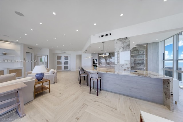 10225 Collins Ave Unit 604, Bal Harbour, FL 33154 - living room featuring recessed lighting