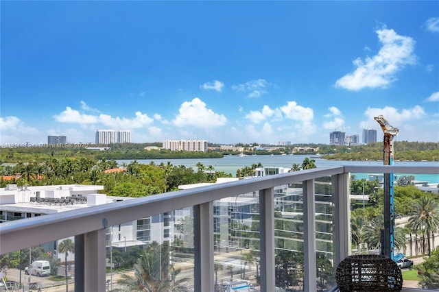 10225 Collins Ave Unit 604, Bal Harbour, FL 33154 - balcony featuring a view of city and a water view