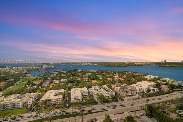 10225 Collins Ave Unit 604, Bal Harbour, FL 33154 - aerial view at dusk of a water view
