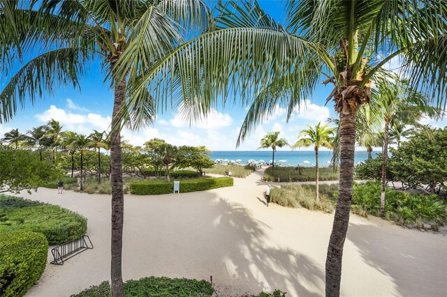 10225 Collins Ave Unit 604Renovated, Bal Harbour, FL 33154 - view of community with view of water and beach