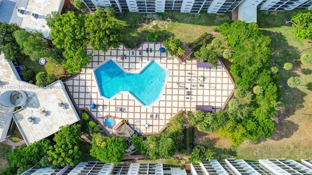 16919 N Bay Rd Unit 521, Sunny Isles Beach, FL 33160 - aerial view of a pool area