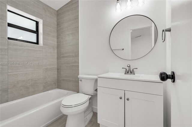 14234 SW 49th St, Miami, FL 33175 - bathroom featuring vanity, toilet, and shower / bathtub combination