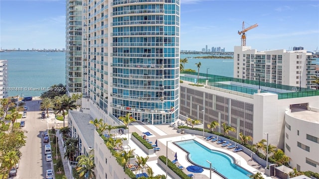 480 NE 30th St Unit 1405, Miami, FL 33137 - view of building exterior with a city view and a water view
