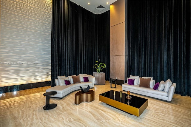 950 Brickell Bay Dr Unit 4007, Miami, FL 33131 - community lobby featuring recessed lighting